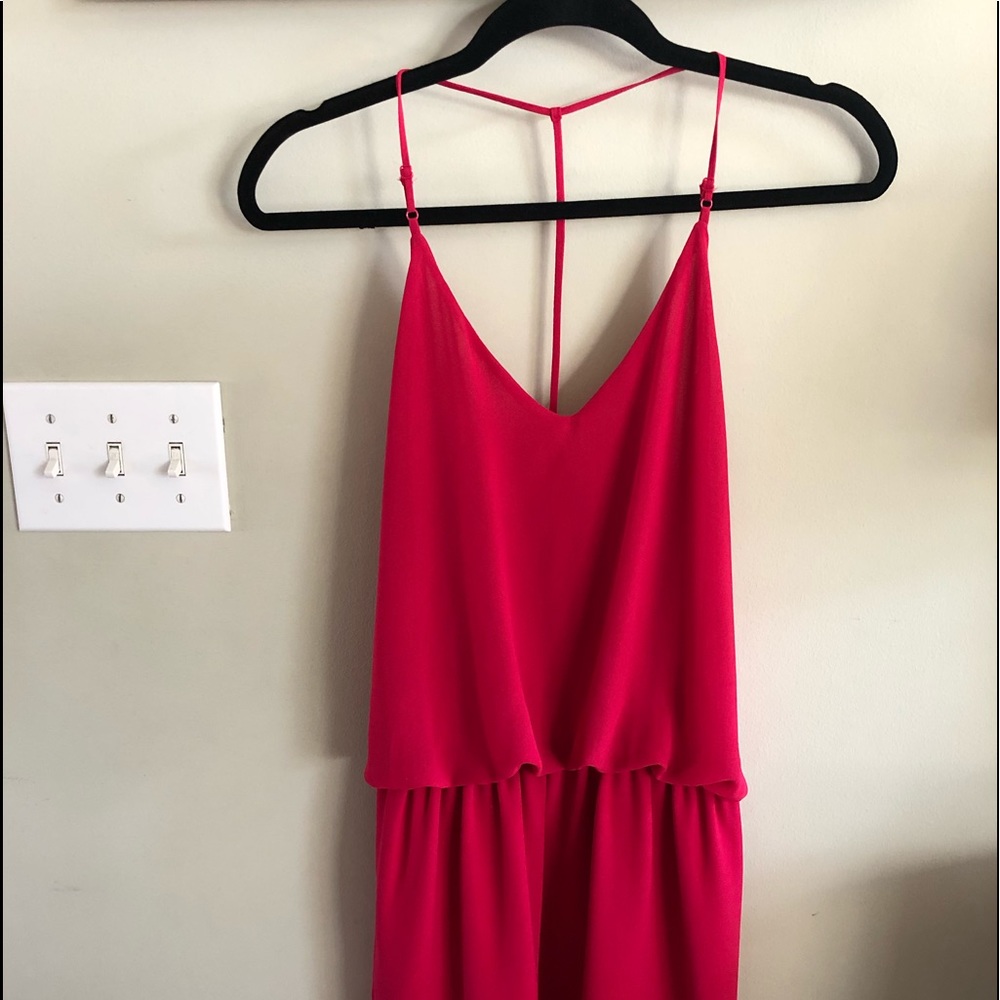 dark pink mini dress